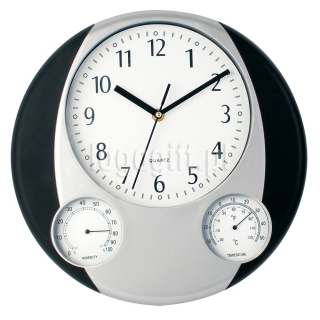 Zegar ścienny z termometrem