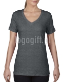 T-shirt Women?s Featherweight V-Neck Tee ANVIL ?>