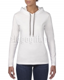 T-shirt Women?s Fashion Basic Long Sleeve Hooded Tee ANVIL ?>