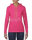 T-shirt Women?s Fashion Basic Long Sleeve Hooded Tee ANVIL ?>