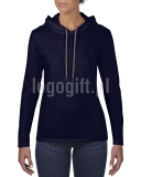 T-shirt Women?s Fashion Basic Long Sleeve Hooded Tee ANVIL ?>