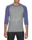 T-shirt Tri-Blend 3/4 Sleeve Raglan Tee ANVIL ?>