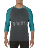 T-shirt Tri-Blend 3/4 Sleeve Raglan Tee ANVIL ?>