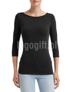 T-shirt z rękawem 3/4 Women?s Strech ANVIL