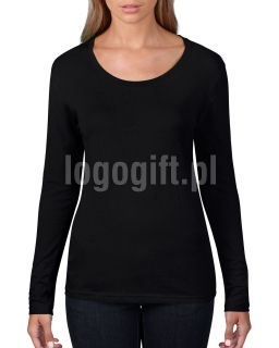 T-shirt Women?s Featherweight Long Sleeve Scoop Tee ANVIL