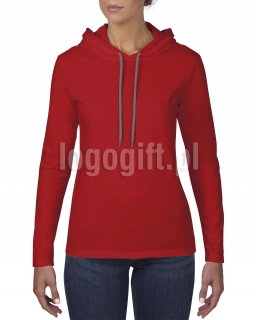T-shirt Women?s Fashion Basic Long Sleeve Hooded Tee ANVIL