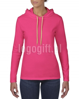 T-shirt Women?s Fashion Basic Long Sleeve Hooded Tee ANVIL