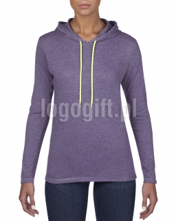 T-shirt Women?s Fashion Basic Long Sleeve Hooded Tee ANVIL