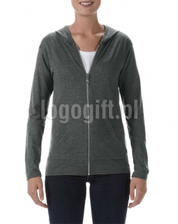 Bluza Women?s Tri-Blend Full-Zip Hooded ANVIL