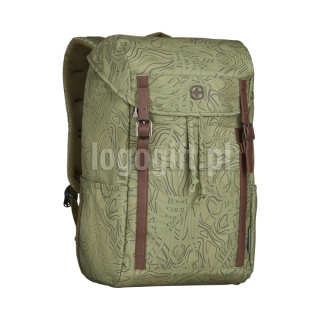 Plecak na laptopa Wenger Cohort Olive Fern Print 16