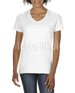 T-shirt damski V-Neck Premium Cotton GILDAN
