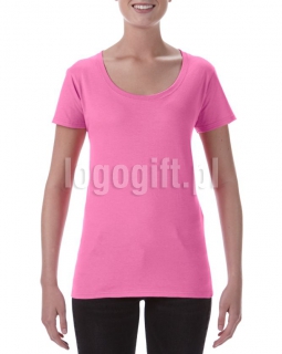 T-shirt damski Softstyle Deep Scoop GILDAN