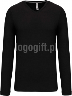 Koszulka z długim rękawem V-neck KARIBAN